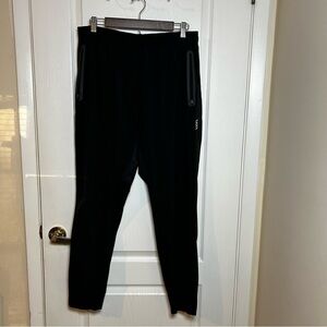 VRST Black Lightweight Athletic Workout Joggers With Ankle Zippers Men Size XL